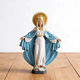 Antique Our Lady of Grace Statue, Mother Mary Statue for Home, Small Mary Statue