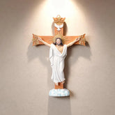 1-risen christ cruficix with holy spirit dove under holy light