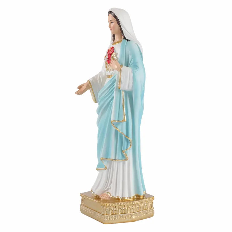 10-immaculate heart of mary statue white background 3