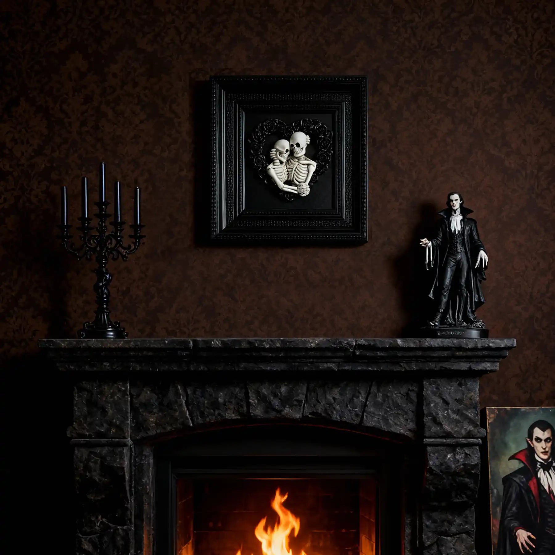 Skeleton Couple Hugging 3d Wall Sculpture (display 8)