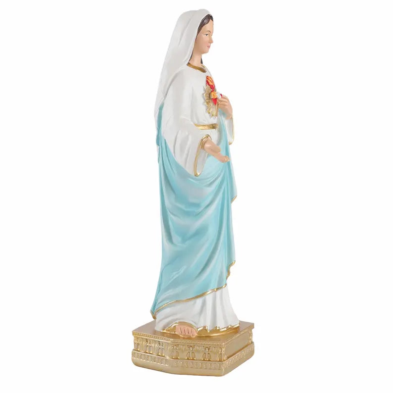 12-immaculate heart of mary statue white background 5