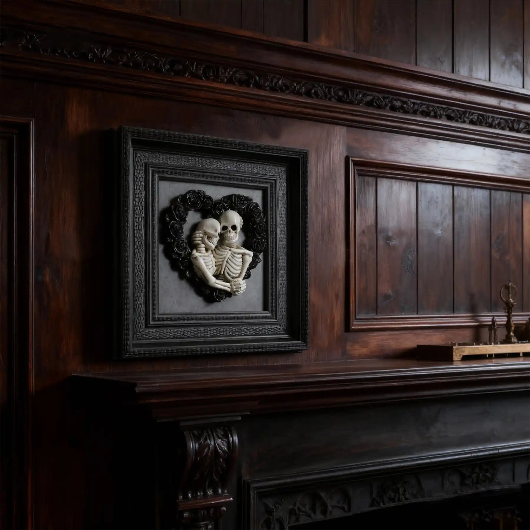 Skeleton Couple Hugging 3d Wall Sculpture (display 11)