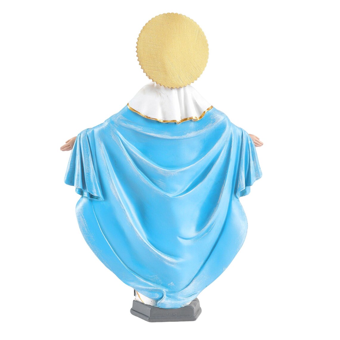 Antique Our Lady of Grace Statue, Mother Mary Statue for Home, Small Mary Statue