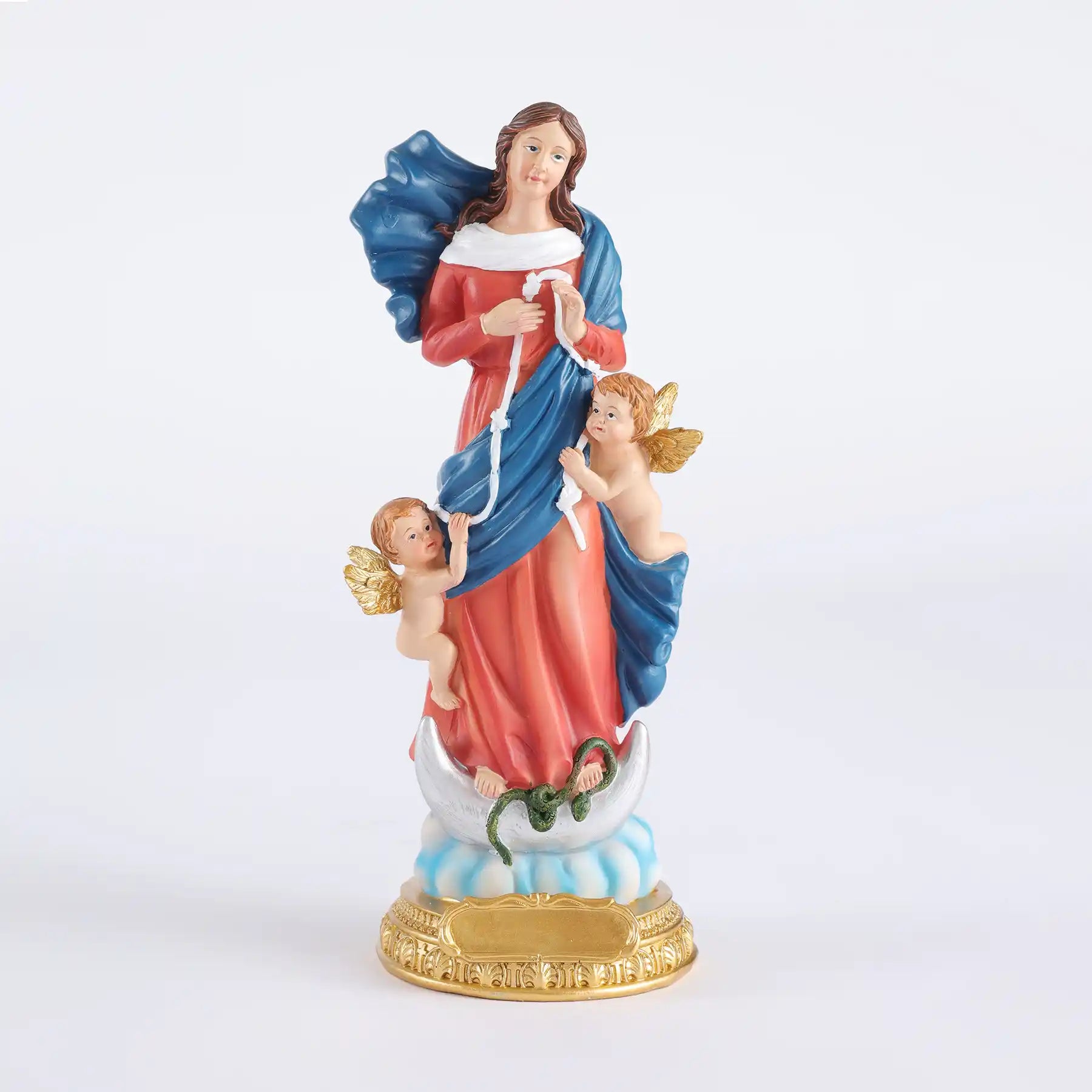 Our Lady Untier of Knots Statue 11.5" & 8.5", Mary Undoer of Knots Figurine (display 12)