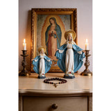 Antique Our Lady of Grace Statue, Mother Mary Statue for Home, Small Mary Statue