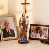 4-saint joseph statue with baby jesus with photo frames