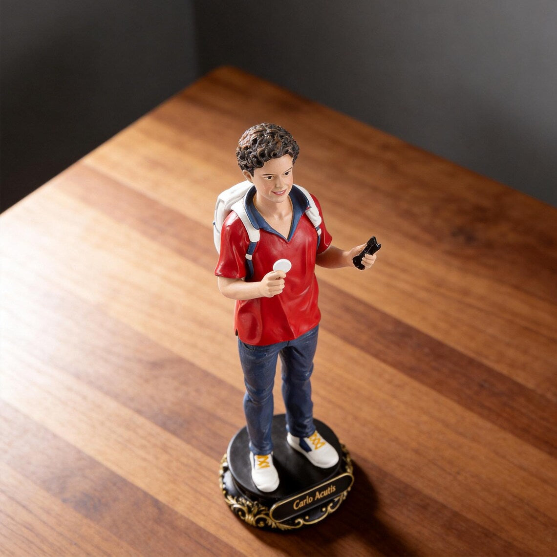 Blessed St. Carlo Acutis Statue, Patron Saint of Internet, Millennial Youth Figurine