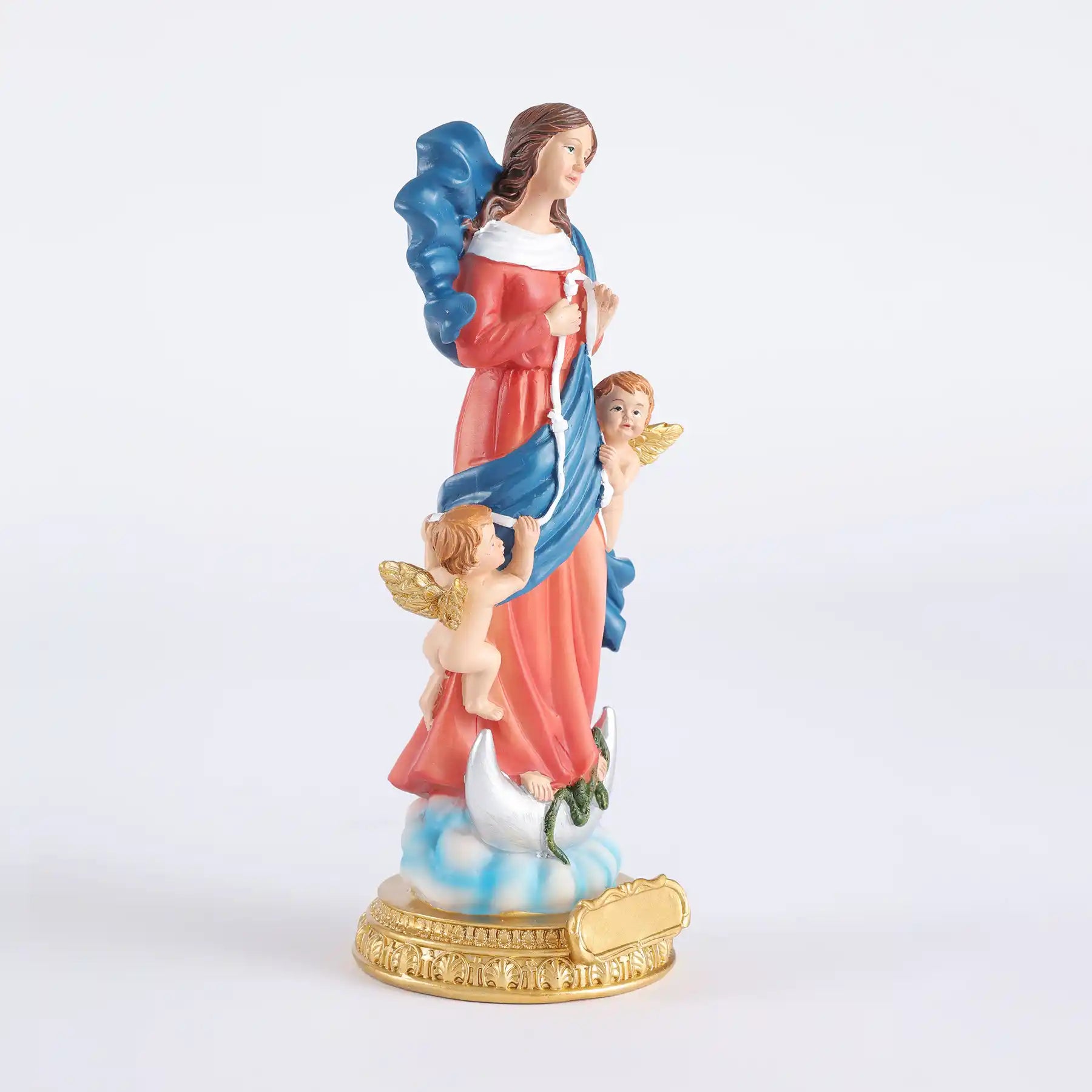 Our Lady Untier of Knots Statue 11.5" & 8.5", Mary Undoer of Knots Figurine (display 14)