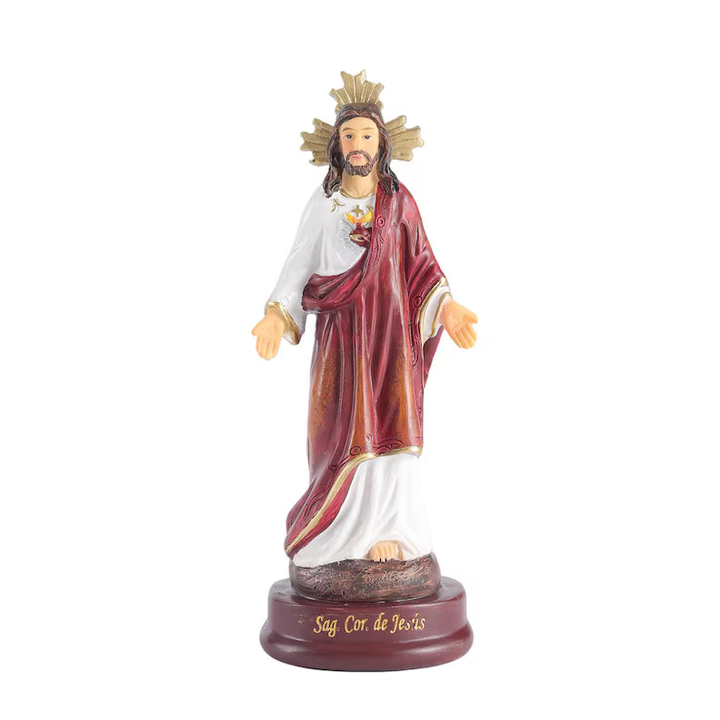 7-Small Sacred Heart Jesus Statue white background 1