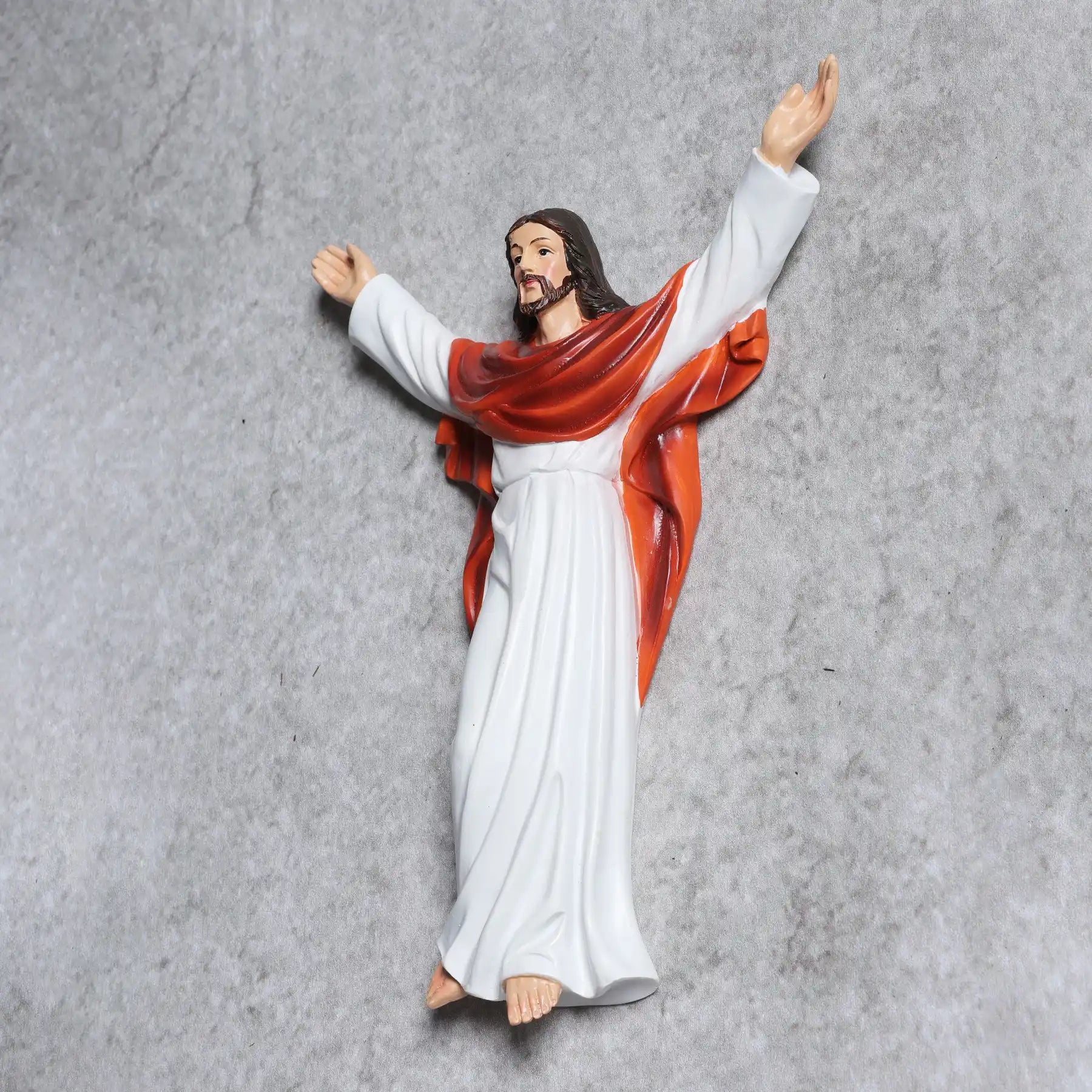 Risen Christ Wall Statue 8.7", Jesus with Open Arms (display 9)