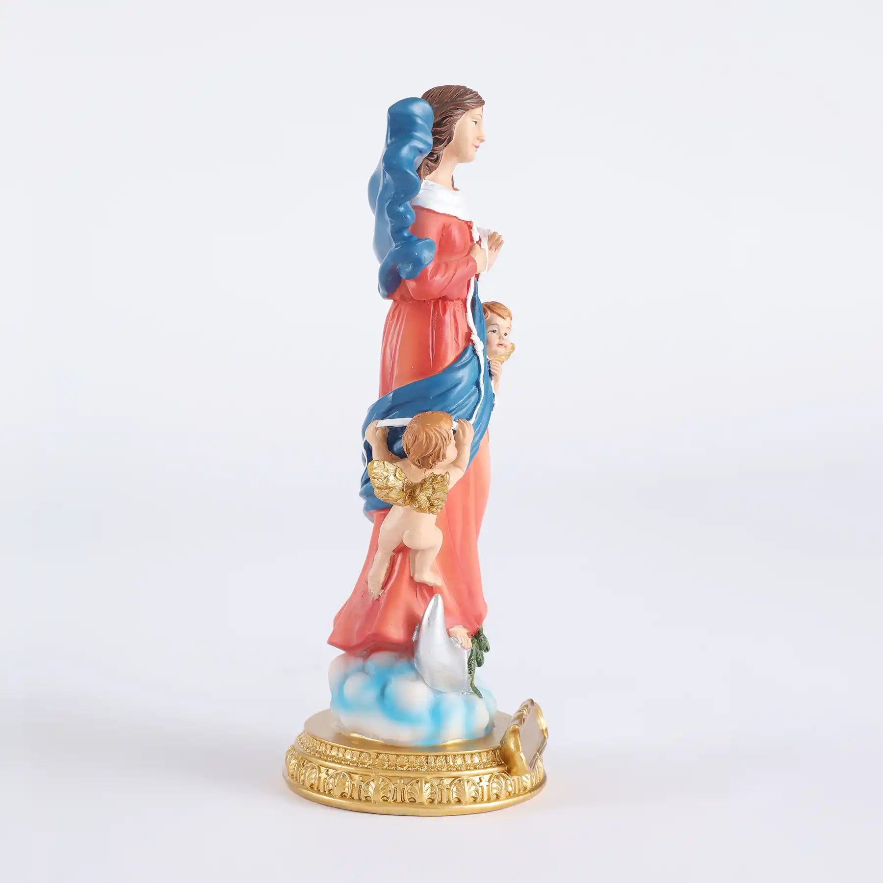 Our Lady Untier of Knots Statue 11.5" & 8.5", Mary Undoer of Knots Figurine (display 15)