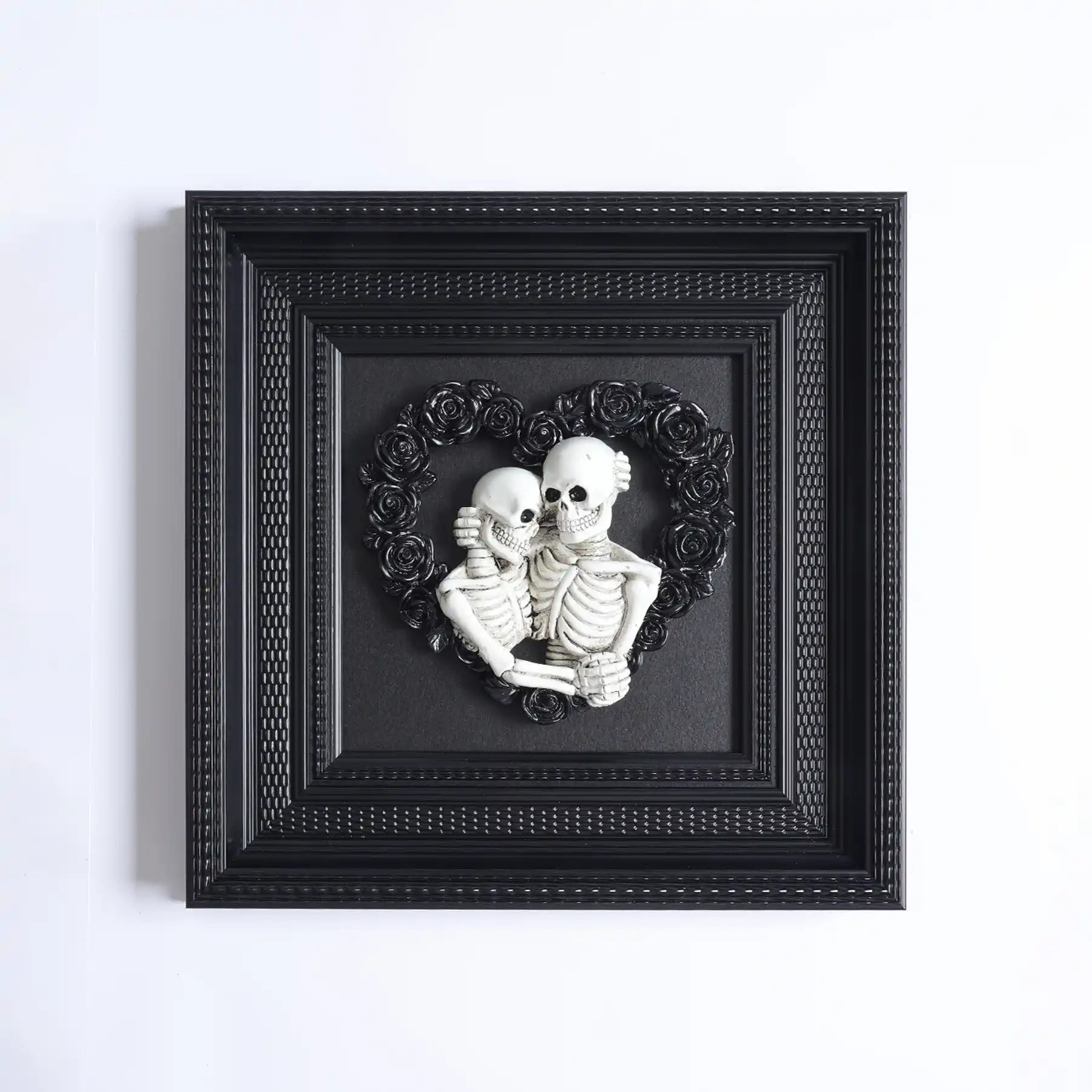Skeleton Couple Hugging 3d Wall Sculpture (display 3)