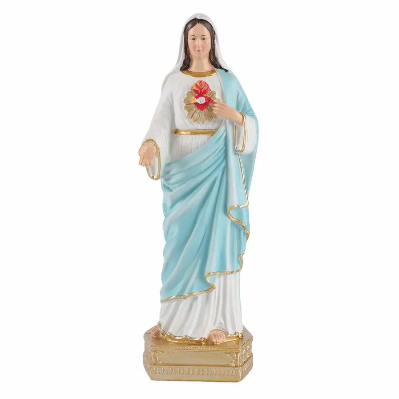 8-immaculate heart of mary statue white background 1