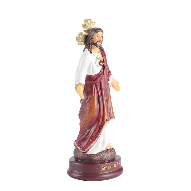 9-Small Sacred Heart Jesus Statue white background 3